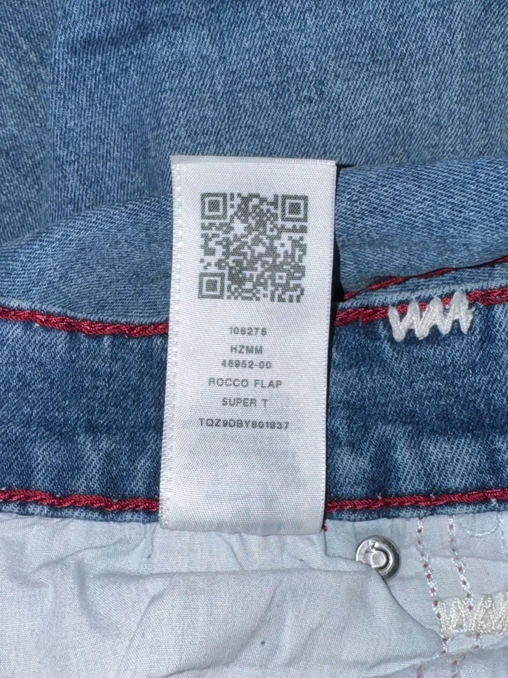 Men’s True Religion Rocco Relaxed Skinny Jeans Flap Pockets Size 33